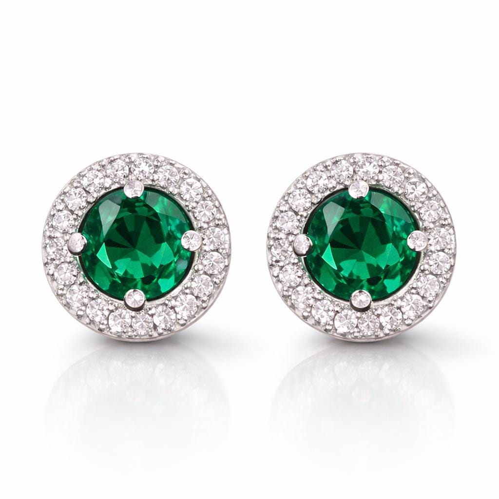 Elegant Emerald Stud Earrings: The Perfect Everyday Luxury Jewelry